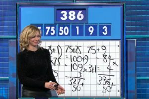 Countdown - Numbers board